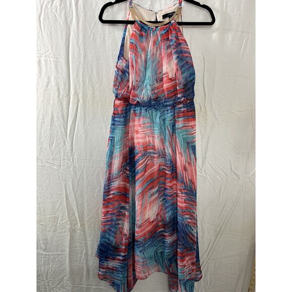 Y2K Fairy Halter Dress Handkerchief Forest Fae Cottagecore Beach Sangria Size‎ 4 - Picture 1 of 11